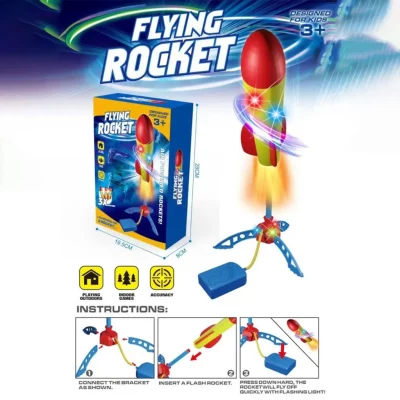 Flying Rocket Launcher Toy for Kids