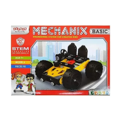MECHANIX Basic Series, 90 Pieces In The Game, Can Make 6 Different Models