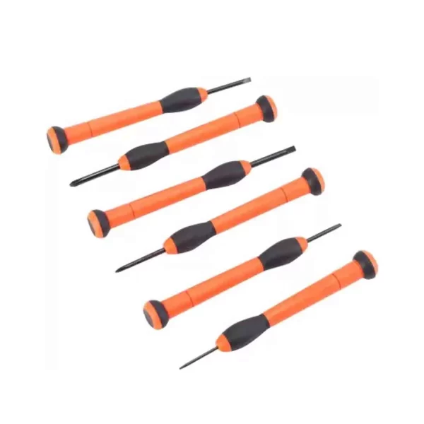 Taparia PST6 Steel Precision Screw Driver Set (Orange and Black, Pack of 6)(4)